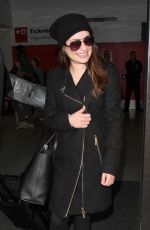 LEA MICHELE Arrives at LAX Airport in Los Angeles 01/15/2016