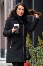 LEA MICHELE Out and About in New York 01/25/2016
