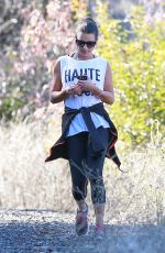 LEA MICHELE Out for a Hike in Los Angeles 01/08/2016