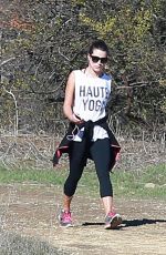LEA MICHELE Out for a Hike in Los Angeles 01/08/2016