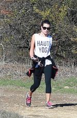 LEA MICHELE Out for a Hike in Los Angeles 01/08/2016