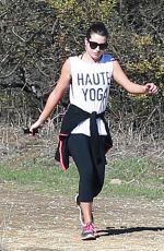 LEA MICHELE Out for a Hike in Los Angeles 01/08/2016