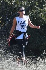 LEA MICHELE Out for a Hike in Los Angeles 01/08/2016