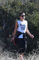 LEA MICHELE Out for a Hike in Los Angeles 01/08/2016