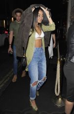 LEIGH-ANNE PINNOCK at Mahiki Nightclub in London 01/16/2016