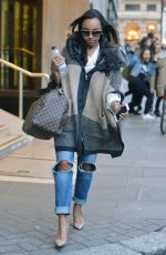 LEIGH-ANNE PINNOCK Leaves an Office in London 01/21/2016