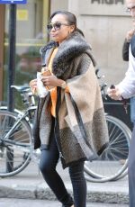 LEIGH-ANNE PINNOCK Leaves Sony Office in London 01/20/2016