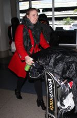 LENA DUNHAM at LAX Airport in Los Angeles 01/07/2016