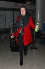 LENA DUNHAM at LAX Airport in Los Angeles 01/07/2016