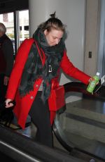 LENA DUNHAM at LAX Airport in Los Angeles 01/07/2016