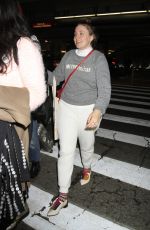 LENA DUNHAM at Los Angeles International Airport 01/09/2016