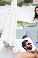 LENA MEYER-LANDRUT in Bikini at a Beach in Miami, January 2016