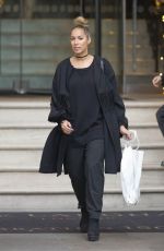 LEONA LEWIS Out and About in London 01/10/2016
