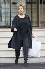 LEONA LEWIS Out and About in London 01/10/2016