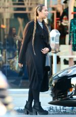 LEONA LEWIS Shopping at Nasty Gal in West Hollywood 12/29/2015