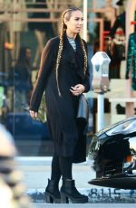 LEONA LEWIS Shopping at Nasty Gal in West Hollywood 12/29/2015