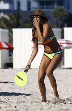 LERYN FRANCO in Bikini at a Beach in Miami 01/07/2016