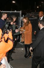 LESLIE MANN Arrives at Jimmy Kimmel Live 01/14/2016