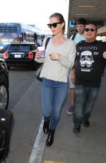 LESLIE MANN at LAX Airport in Los Angeles 01/26/2016