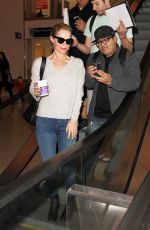 LESLIE MANN at LAX Airport in Los Angeles 01/26/2016