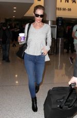 LESLIE MANN at LAX Airport in Los Angeles 01/26/2016
