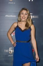 LIA MARIE JOHNSON at The 5tg Wave Premiere in Los Angeles 01/14/2016
