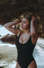 LIA MARIE JOHNSON in Swimsuit on the Set of a Photoshoot