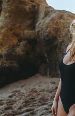 LIA MARIE JOHNSON in Swimsuit on the Set of a Photoshoot