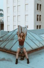 LIA MARIE JOHNSON on the Set of a Photoshoot