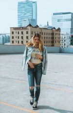 LIA MARIE JOHNSON on the Set of a Photoshoot