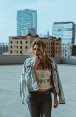 LIA MARIE JOHNSON on the Set of a Photoshoot