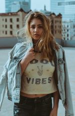 LIA MARIE JOHNSON on the Set of a Photoshoot