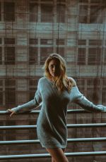 LIA MARIE JOHNSON on the Set of a Photoshoot