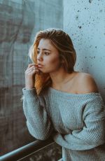 LIA MARIE JOHNSON on the Set of a Photoshoot