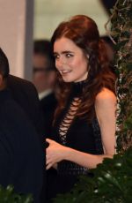 LILI COLLINS at 73rd Golden Globe After Party in Beverly Hills 01/10/2016