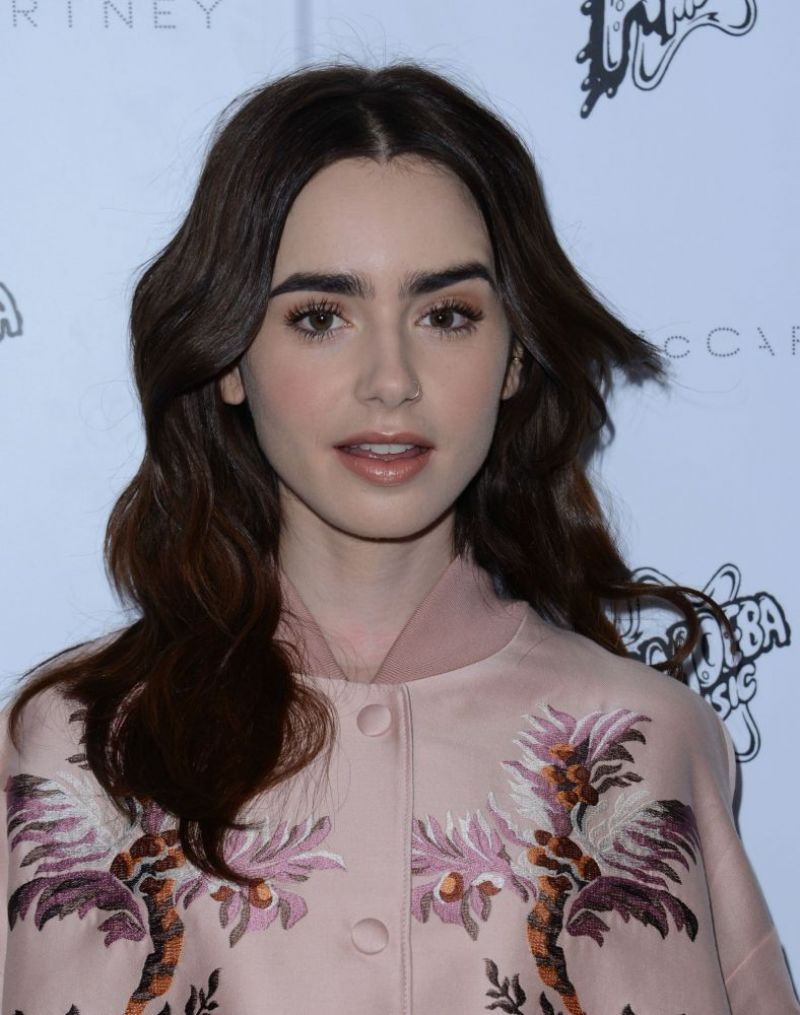 LILY COLLINS at Stella McCartney Autumn 2016 Presentation in Hollywood ...