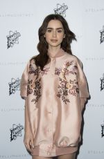 LILY COLLINS at Stella McCartney Autumn 2016 Presentation in Hollywood 01/12/2016