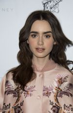 LILY COLLINS at Stella McCartney Autumn 2016 Presentation in Hollywood 01/12/2016