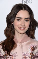 LILY COLLINS at Stella McCartney Autumn 2016 Presentation in Hollywood 01/12/2016