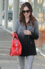 LILY COLLINS Out Shopping in West Hollywood 01/07/2016