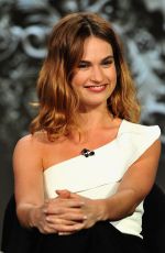 LILY JAMES at 2016 Winter TCA Tour in Pasadena 01/06/2016