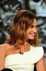 LILY JAMES at 2016 Winter TCA Tour in Pasadena 01/06/2016