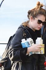 LILY JAMES at JFK Airport in New York 01/28/2016