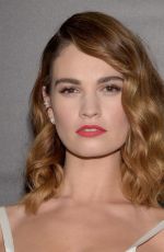 LILY JAMES at Pride and Prejudice and Zombies Screening in Los Angeles 01/21/2016