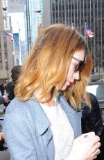 LILY JAMES Out and About in New York, 01/27/2016
