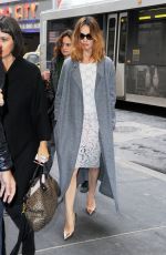 LILY JAMES Out and About in New York, 01/27/2016