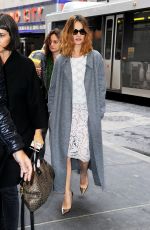 LILY JAMES Out and About in New York, 01/27/2016