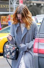 LILY JAMES Out for Breakfast at The Brooklyn Diner in New York 01/27/2016