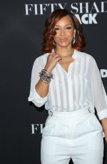LISARAYE MCCOY at Fifty Shades of Black Premiere in Los Angeles 01/26/2016