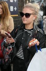 LIZZY FALLON Arrives at Euston Station in London 01/20/2016